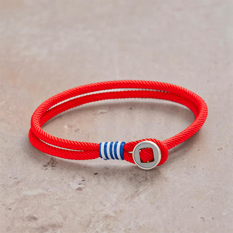 Buddha Stones Pulsera protectora de doble vuelta con botón de plata de ley 925 - Rojo - Circunferencia de la muñeca: 7,9–8,2 pulgadas (20–21 cm) - image 10