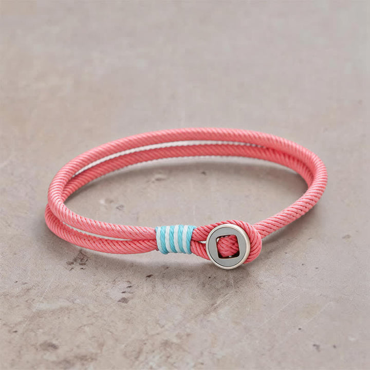 Buddha Stones Pulsera protectora de doble vuelta con botón de plata de ley 925 - Rosa - Circunferencia de la muñeca: 7,9–8,2 pulgadas (20–21 cm) - image 12