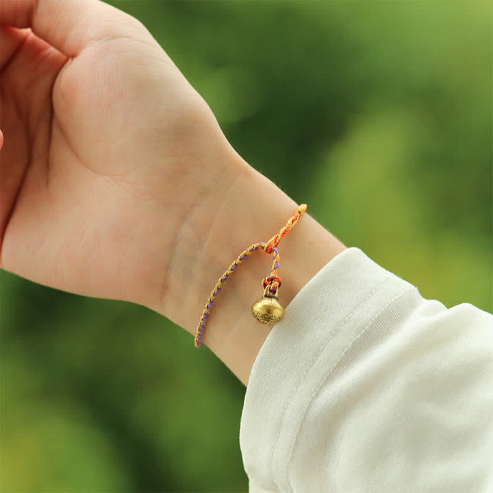 Buddha Stones Pulsera trenzada de cuerda colorida tejida a mano con equilibrio - image 3