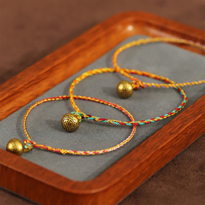 Buddha Stones Pulsera trenzada de cuerda colorida tejida a mano con equilibrio - image 9