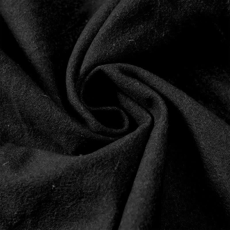 Buddha Stones Pantalones de mujer de algodón puro con estampado de gatos y cintura elástica, con bolsillos. - image 3