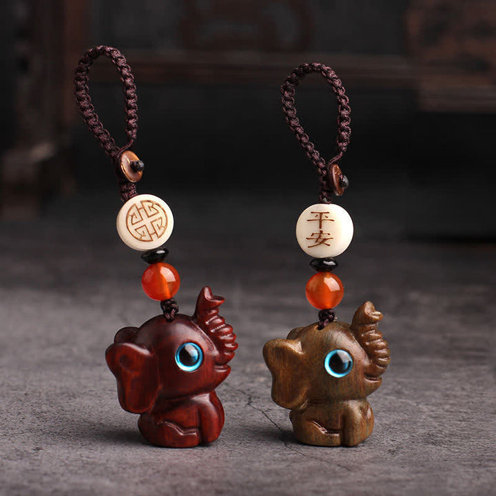 Buddha Stones Llaveros trenzados de sándalo verde con el símbolo de la FUERZA - image 10