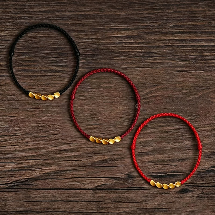 Buddha Stones Pulsera ajustable trenzada con cuentas retorcidas tejida a mano en hilo rojo - image 14