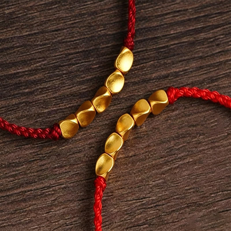 Buddha Stones Pulsera ajustable trenzada con cuentas retorcidas tejida a mano en hilo rojo - image 10