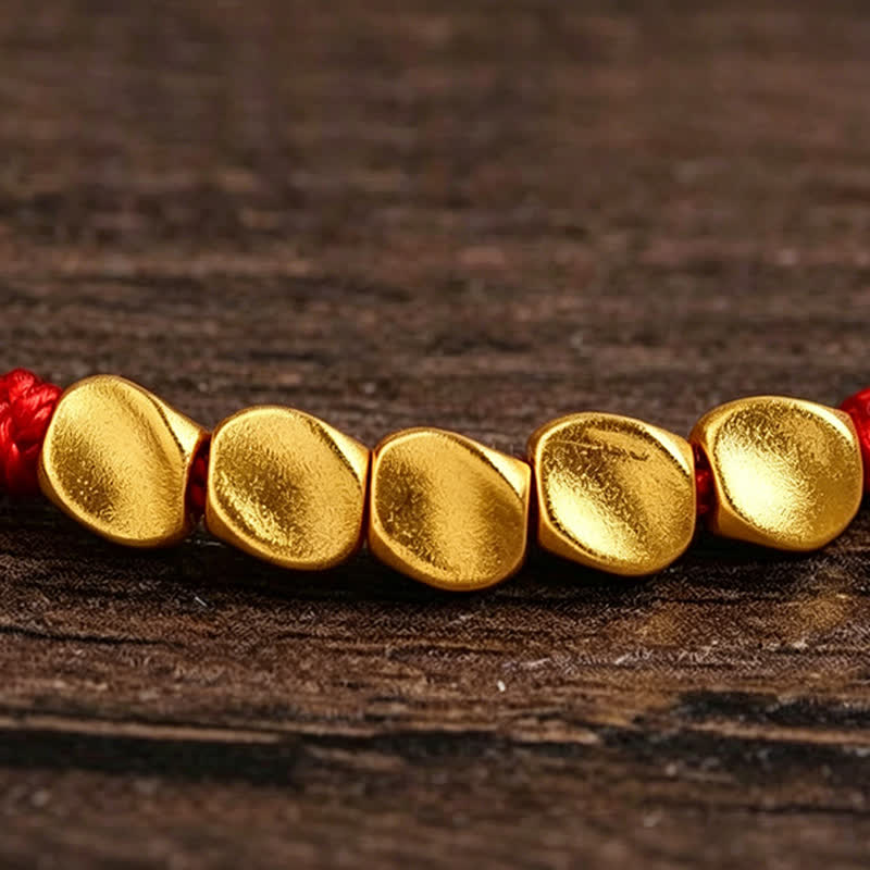 Buddha Stones Pulsera ajustable trenzada con cuentas retorcidas tejida a mano en hilo rojo - image 8