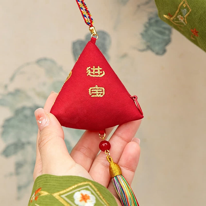 Buddha Stones Bordado Zongzi Triángulo Escorpión Lindo Animal Decoración - image 6