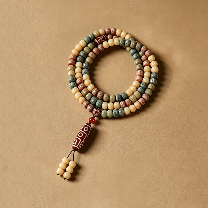 Buddha Stones Mala vintage de 108 cuentas tejidas a mano con semillas de Bodhi - image 2