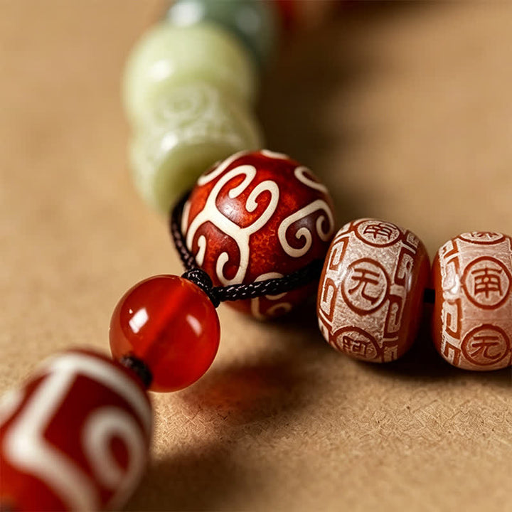Buddha Stones Mala vintage de 108 cuentas tejidas a mano con semillas de Bodhi - image 12