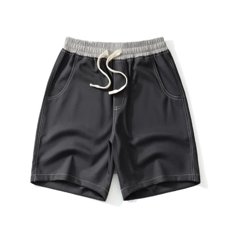 Pantalones cortos deportivos casuales de verano para hombre Buddha Stones con cordón ajustable y bolsillo. - Gris oscuro - US/UK/AU42, EU52 (3XL) - image 0