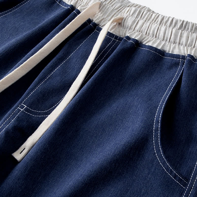Pantalones cortos deportivos casuales de verano para hombre Buddha Stones con cordón ajustable y bolsillo. - image 4