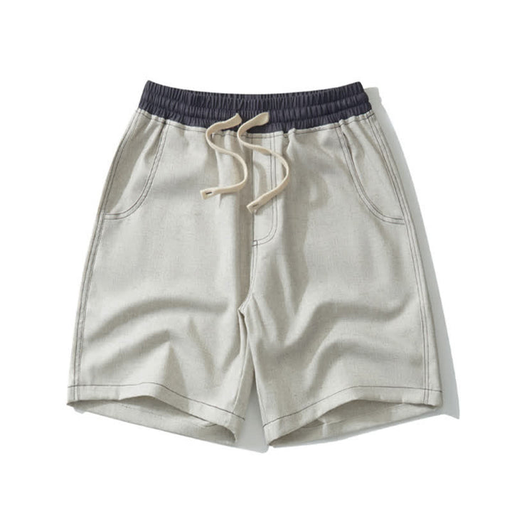 Pantalones cortos deportivos casuales de verano para hombre Buddha Stones con cordón ajustable y bolsillo. - Beige - US/UK/AU42, EU52 (3XL) - image 8