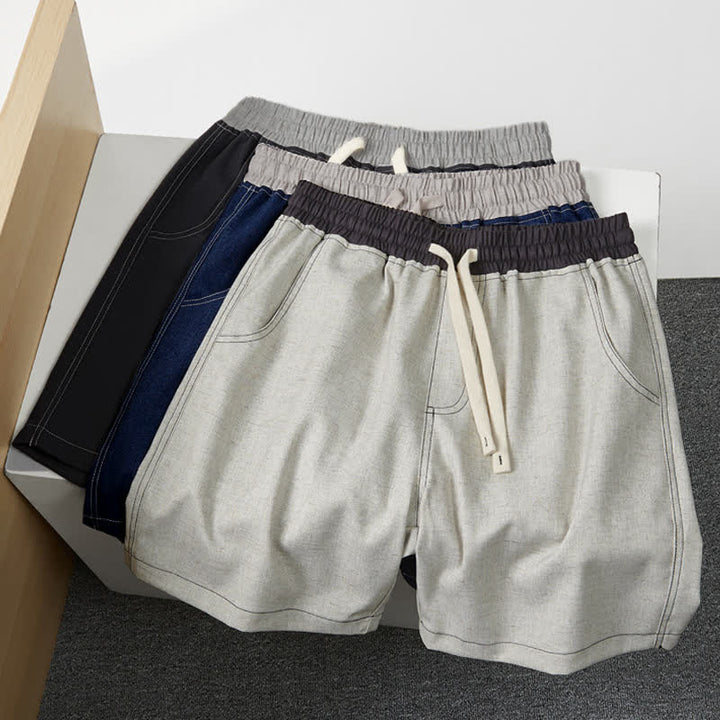 Pantalones cortos deportivos casuales de verano para hombre Buddha Stones con cordón ajustable y bolsillo. - image 12