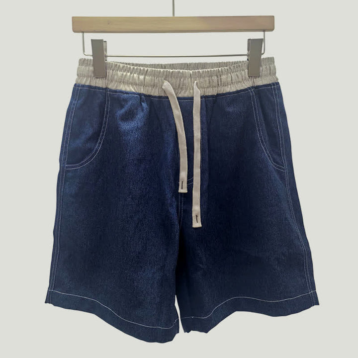Pantalones cortos deportivos casuales de verano para hombre Buddha Stones con cordón ajustable y bolsillo. - image 3