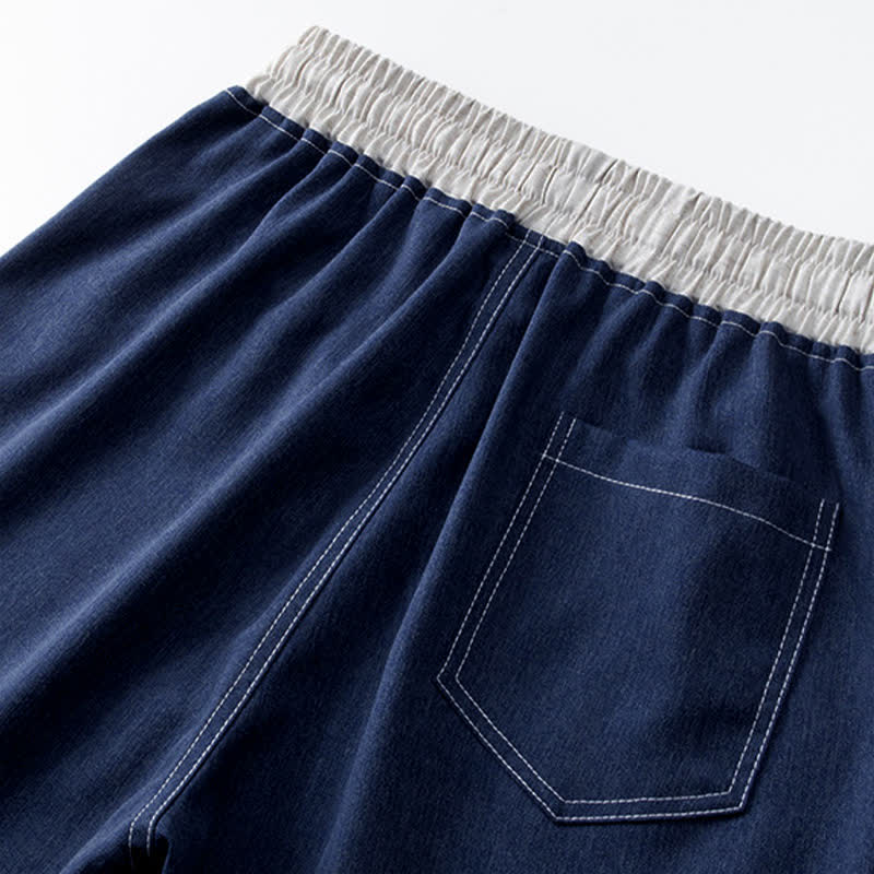 Pantalones cortos deportivos casuales de verano para hombre Buddha Stones con cordón ajustable y bolsillo. - image 6