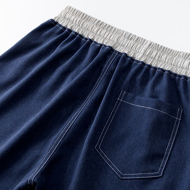 Pantalones cortos deportivos casuales de verano para hombre Buddha Stones con cordón ajustable y bolsillo. - image 6
