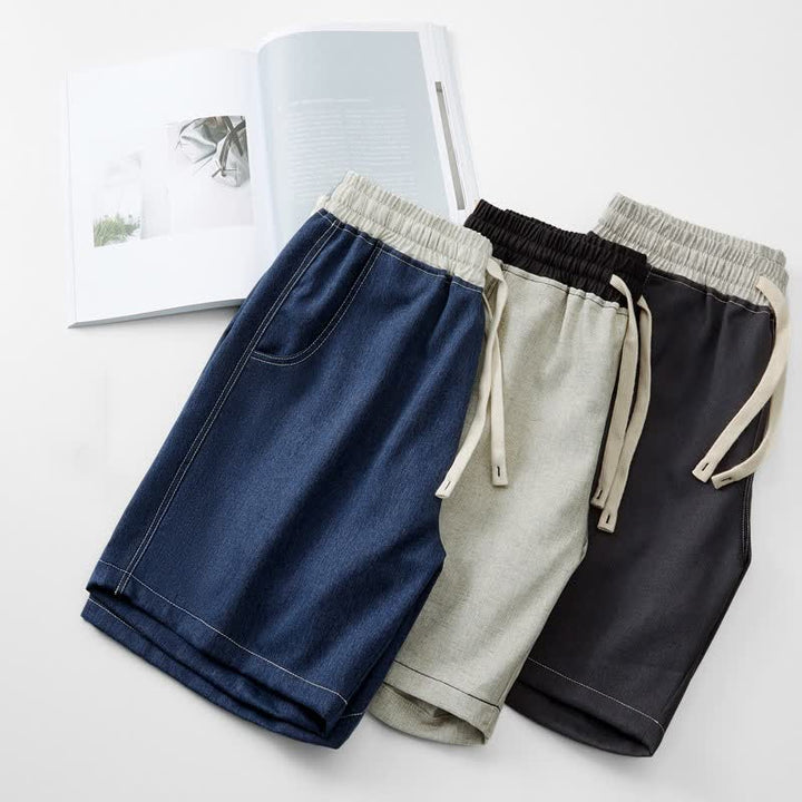 Pantalones cortos deportivos casuales de verano para hombre Buddha Stones con cordón ajustable y bolsillo. - image 11