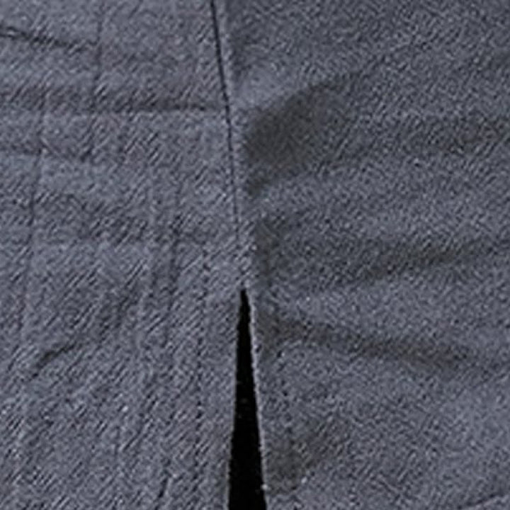 Buddha Stones Camisas de manga corta para hombre estilo Tang de verano con bordado de botones de rana y calabaza. - image 22