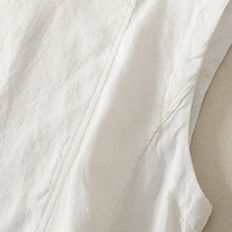 Buddha Stones Camiseta sin mangas elegante y casual de verano para mujer. - image 18