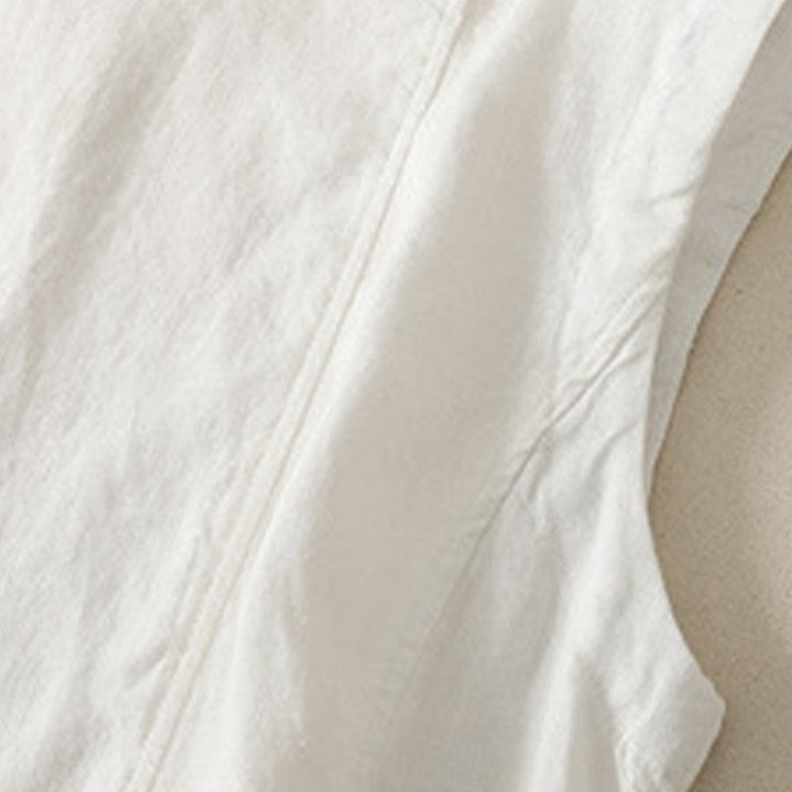 Buddha Stones Camiseta sin mangas elegante y casual de verano para mujer. - image 18