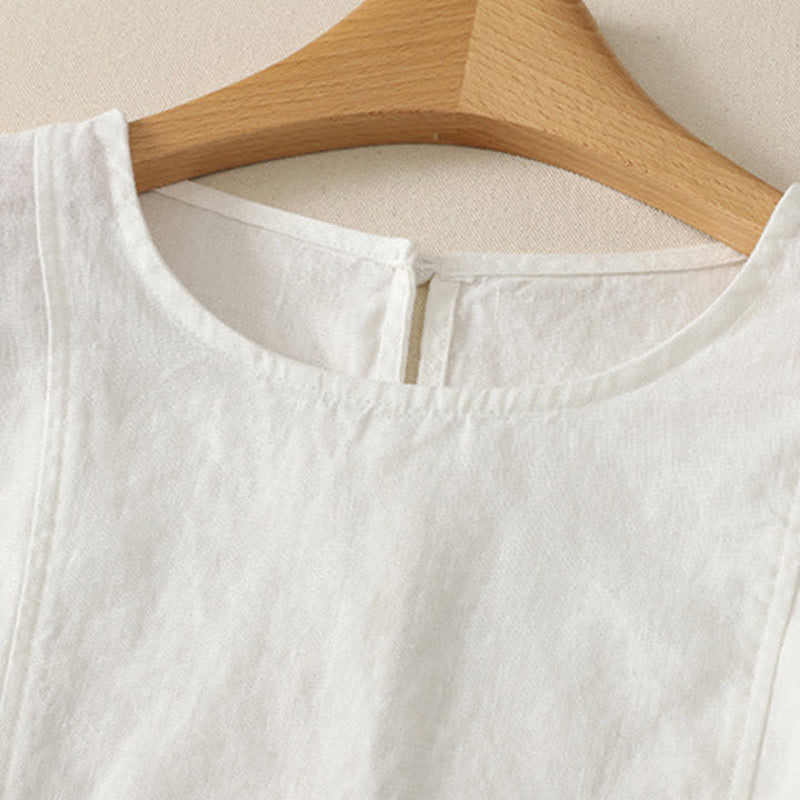 Buddha Stones Camiseta sin mangas elegante y casual de verano para mujer. - image 15