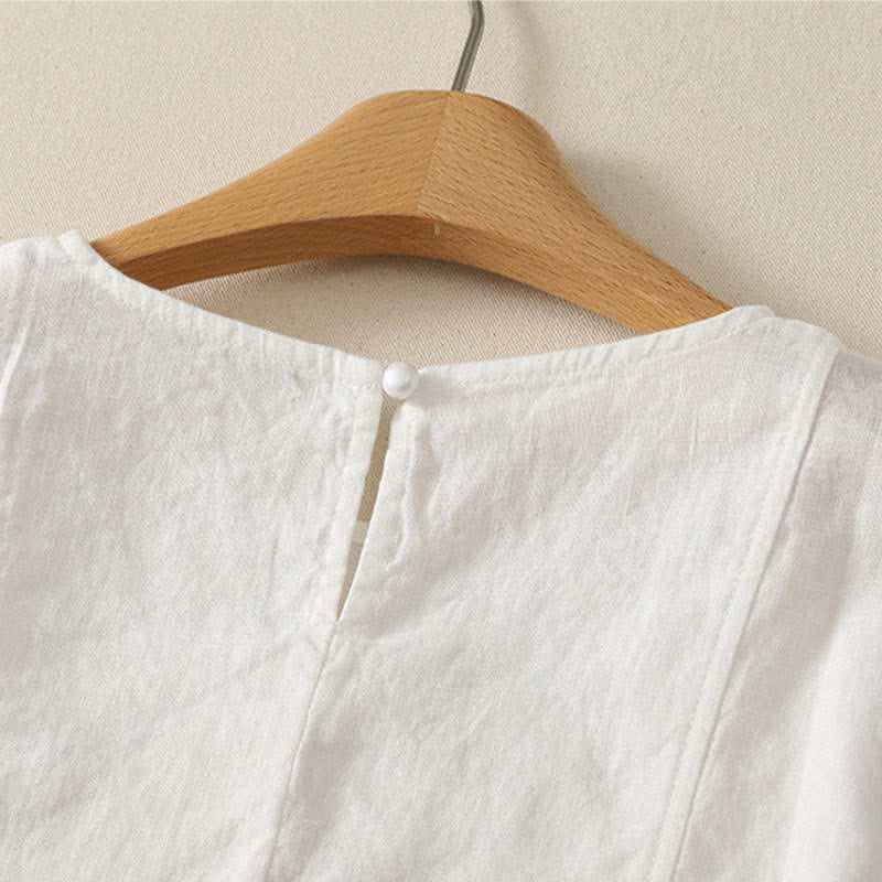 Buddha Stones Camiseta sin mangas elegante y casual de verano para mujer. - image 16