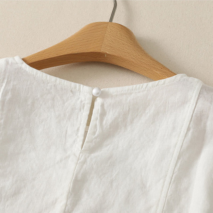 Buddha Stones Camiseta sin mangas elegante y casual de verano para mujer. - image 16