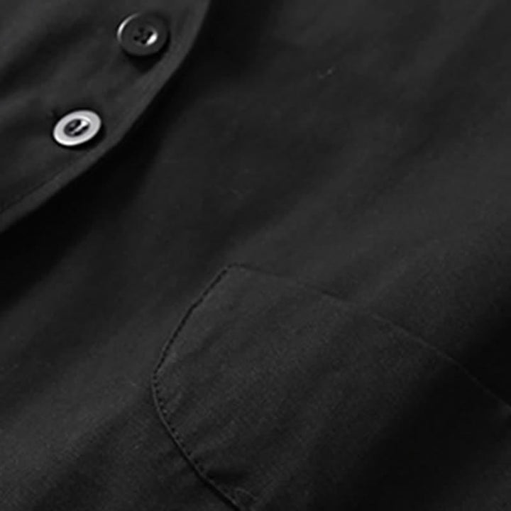 Buddha Stones Camiseta sin mangas minimalista de verano con botones y bolsillo. - image 26