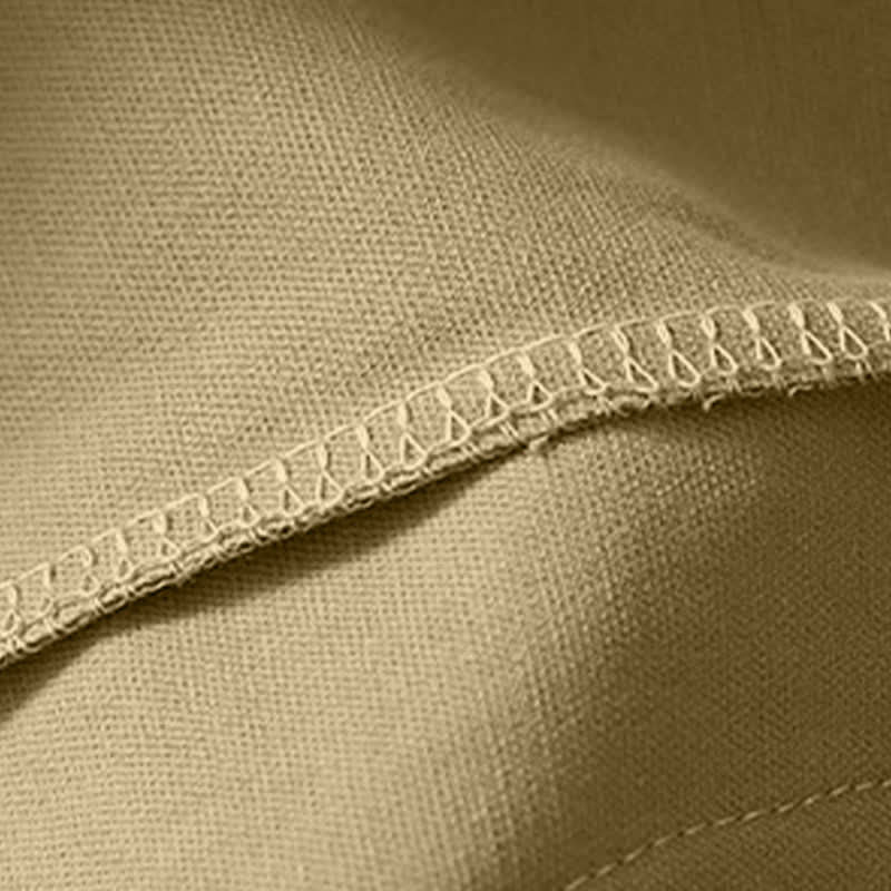 Buddha Stones Camiseta sin mangas minimalista de verano con botones y bolsillo. - image 15