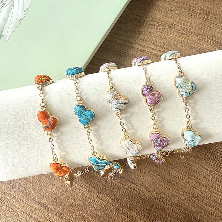 Buddha Stones Pulsera Song Brocade Copper Pumpkin Blessing Gold Tone - image 5