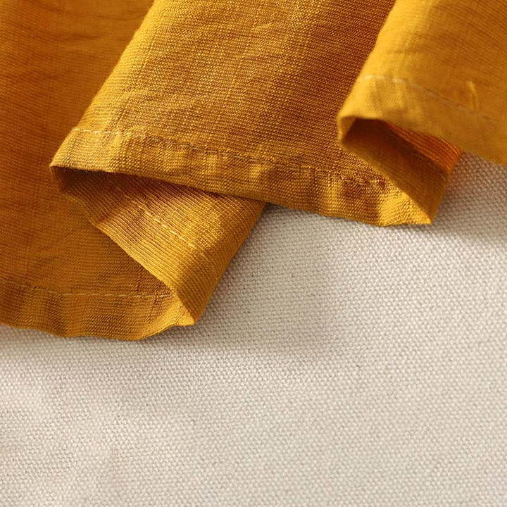 Buddha Stones Camisas de manga larga lisas con botones, estilo casual de verano para mujer. - image 7