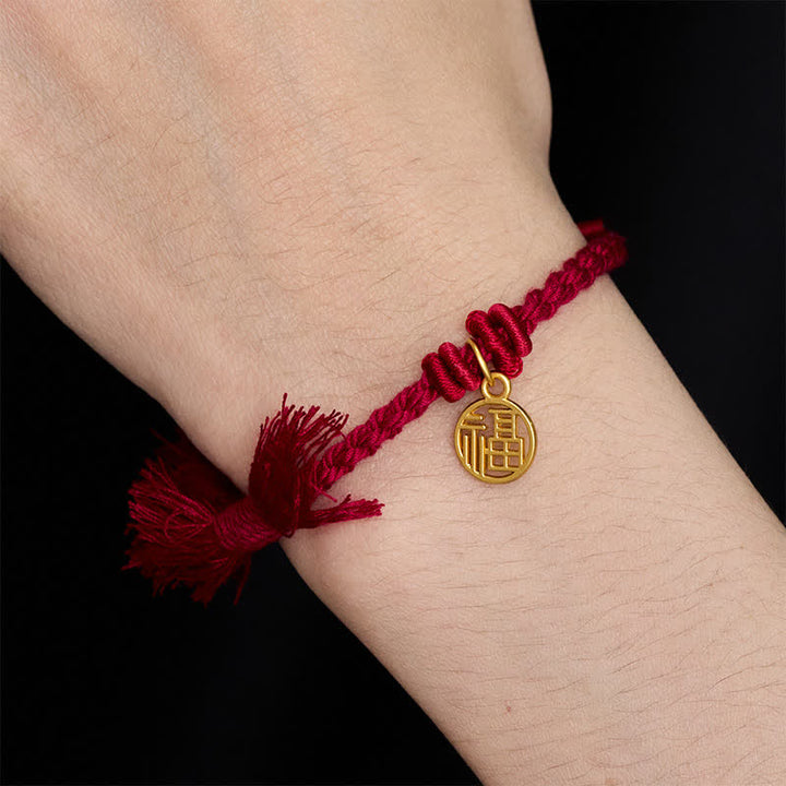 Buddha Stones Pulsera de hilo rojo con loto de cobre para un nuevo comienzo - image 8
