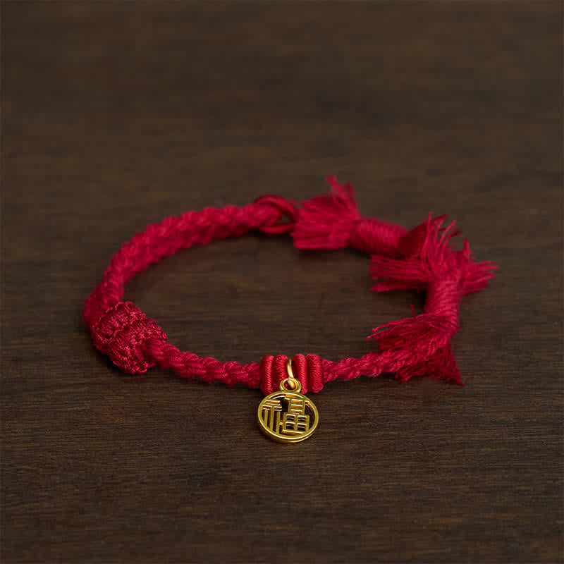 Buddha Stones Pulsera de hilo rojo con loto de cobre para un nuevo comienzo - image 7
