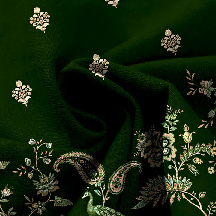 Buddha Stones Pantalones de mujer de lino y algodón con estampado floral bohemio tipo cachemir, cintura elástica y pernera ancha con bolsillos. - image 3