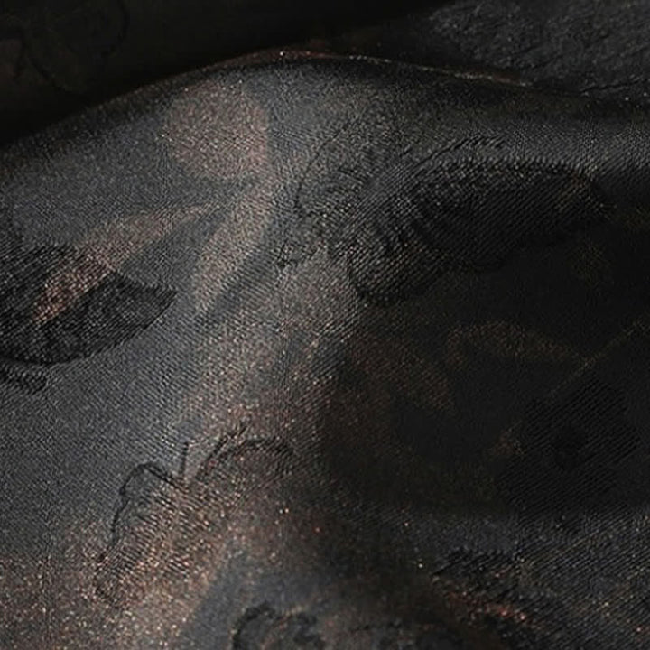 Buddha Stones Camisas de manga corta para hombre estilo Tang, informales, con cuello mandarín y estampado de mariposas de bambú, ideales para primavera y verano. - image 11