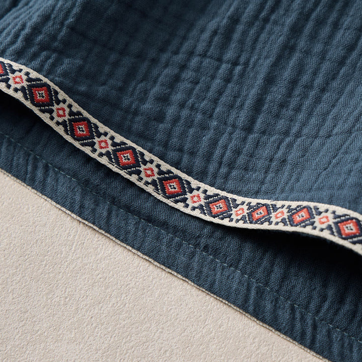 Bermudas geométricas de verano estilo bohemio con cordón ajustable y estampado de Buddha Stones para hombre, con bolsillos. - image 12