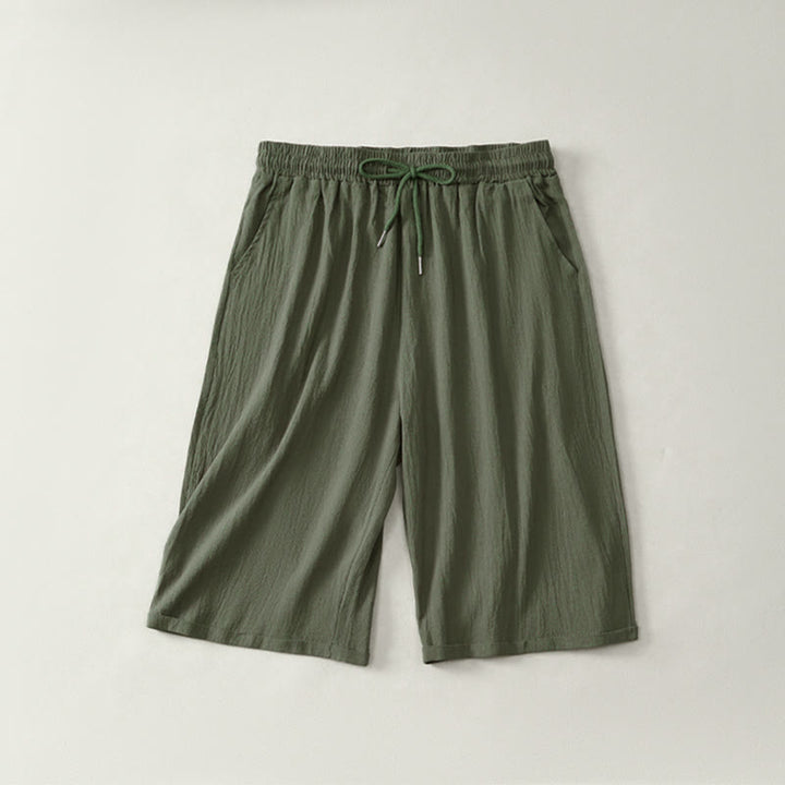 Pantalones cortos tipo bermudas informales de verano con cordón ajustable y estampado de Buddha Stones, para mujer, de pierna recta y con bolsillos. - Verde oliva oscuro - US14, UK/AU18, EU46 (3XL) - image 7