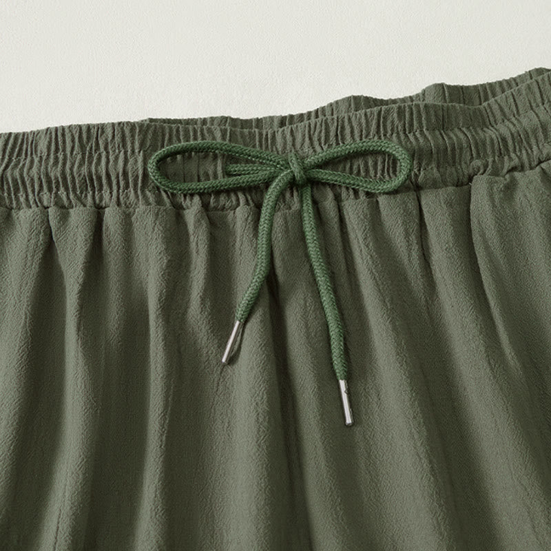 Pantalones cortos tipo bermudas informales de verano con cordón ajustable y estampado de Buddha Stones, para mujer, de pierna recta y con bolsillos. - image 11