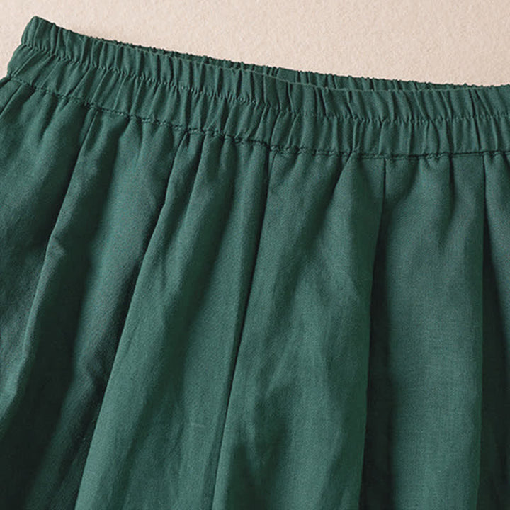 Buddha Stones Bermudas minimalistas informales de verano para mujer con bolsillos. - image 19