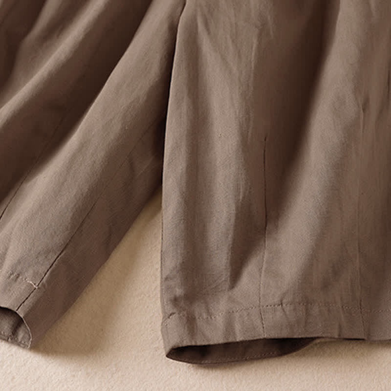 Buddha Stones Bermudas minimalistas informales de verano para mujer con bolsillos. - image 15
