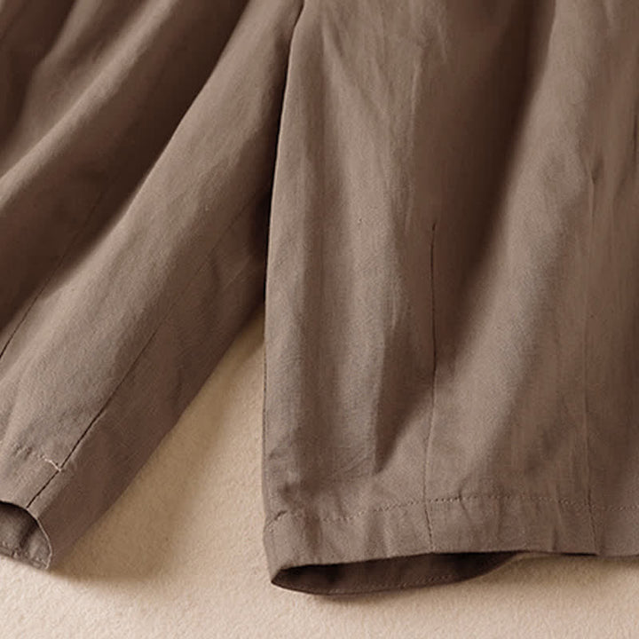 Buddha Stones Bermudas minimalistas informales de verano para mujer con bolsillos. - image 15