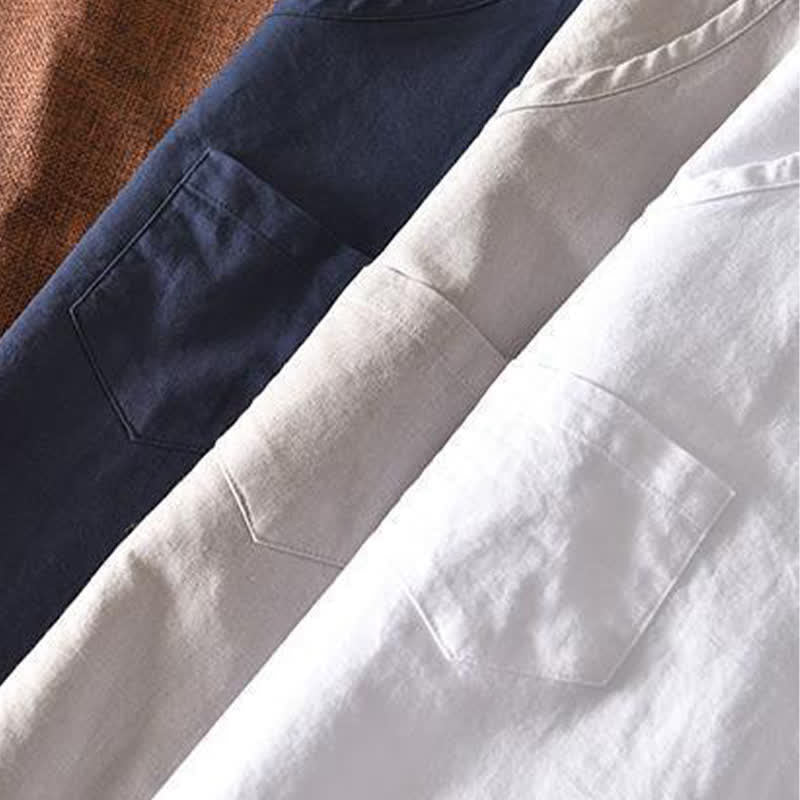 Buddha Stones Camiseta sin mangas minimalista de verano para hombre con bolsillo de parche. - image 15