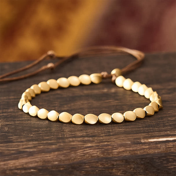 Buddha Stones Pulsera de equilibrio con cuentas de cobre de forma irregular - 7,9 pulgadas (20 cm) - image 0