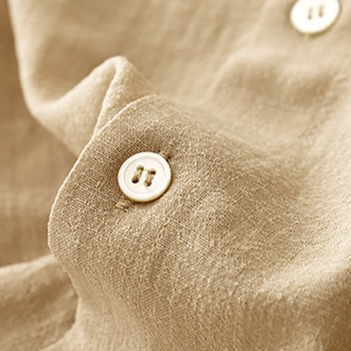 Buddha Stones Camiseta sin mangas minimalista de verano con botones para mujer. - image 5