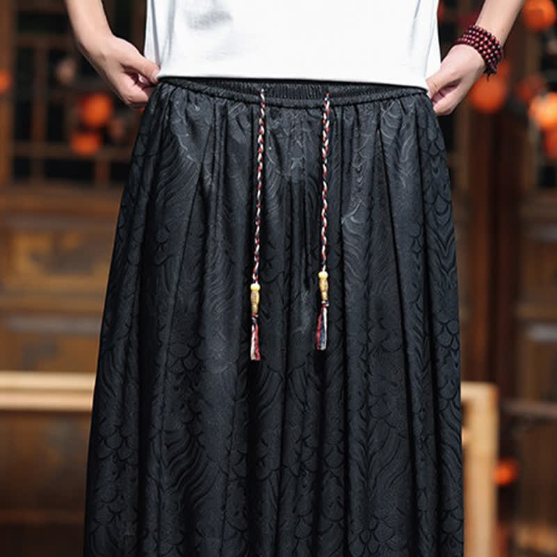 Buddha Stones Pantalones tobilleros informales de verano estilo boho con estampado abstracto para hombre. - image 18