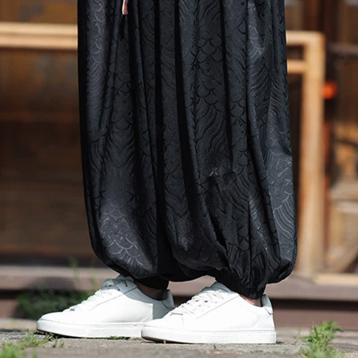 Buddha Stones Pantalones tobilleros informales de verano estilo boho con estampado abstracto para hombre. - image 20