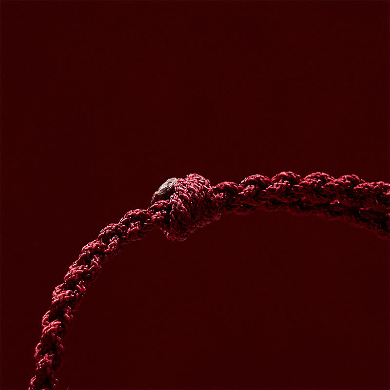 Buddha Stones Pulsera de hilo rojo con diseño de pez koi de jade blanco - image 9