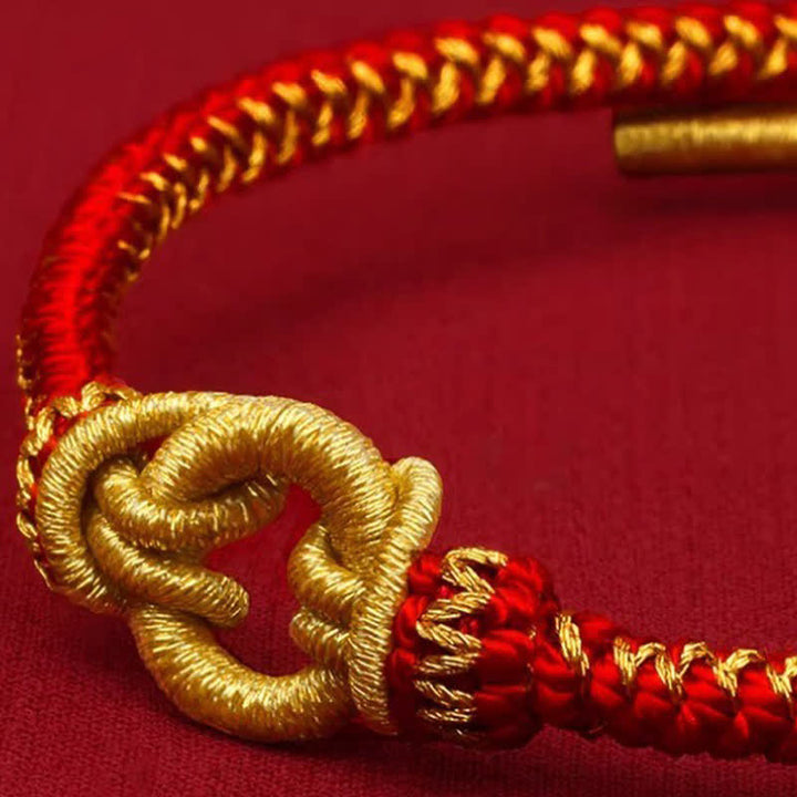 Buddha Stones Pulsera de nudo trenzado con hilo rojo y símbolo del zodíaco chino. - image 11