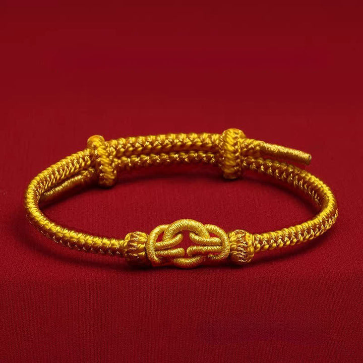Buddha Stones Pulsera de nudo trenzado con hilo rojo y símbolo del zodíaco chino. - Dragón y Serpiente - Circunferencia de la muñeca: 14–20 cm - image 14