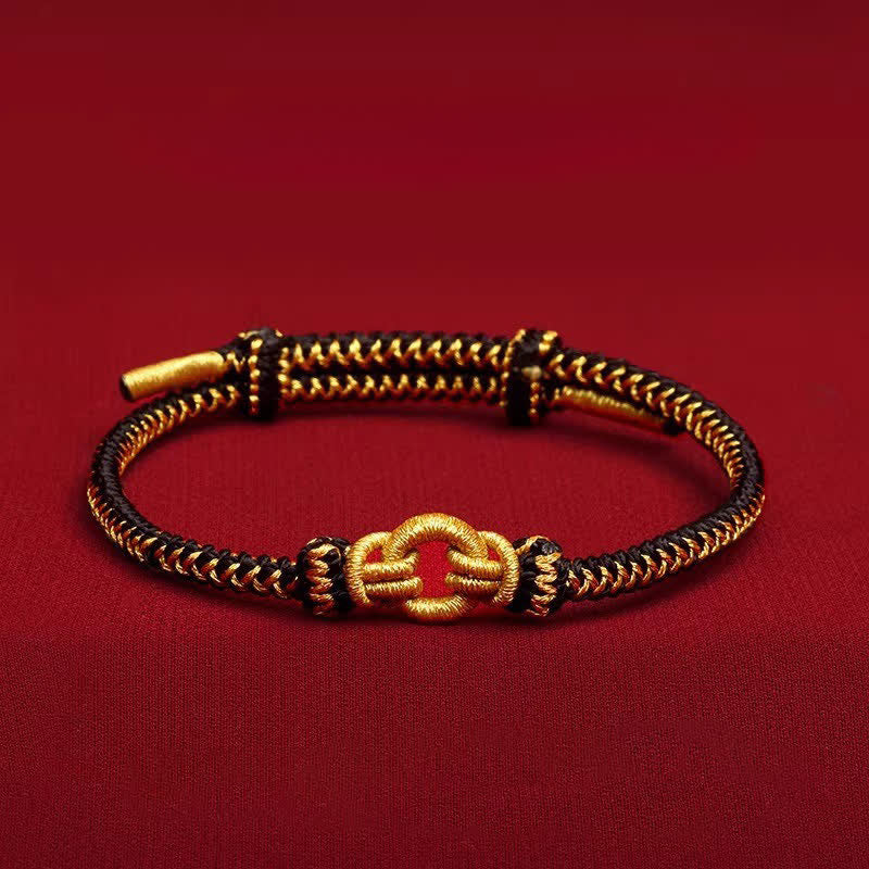 Buddha Stones Pulsera de nudo trenzado con hilo rojo y símbolo del zodíaco chino. - Gallo - Circunferencia de la muñeca: 14–20 cm - image 16
