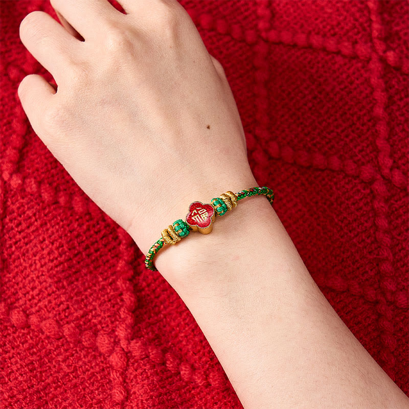 Buddha Stones Pulsera de cuerda tejida a mano con diseño de pez koi y el símbolo del éxito. - image 11